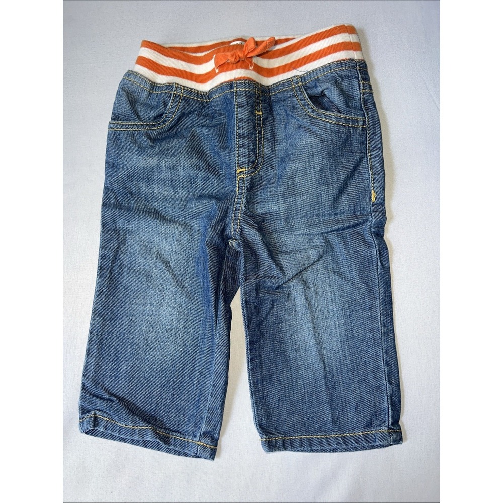 Mini Baby Boden 6-9 Months Boys Knit Waist Pull On Jeans